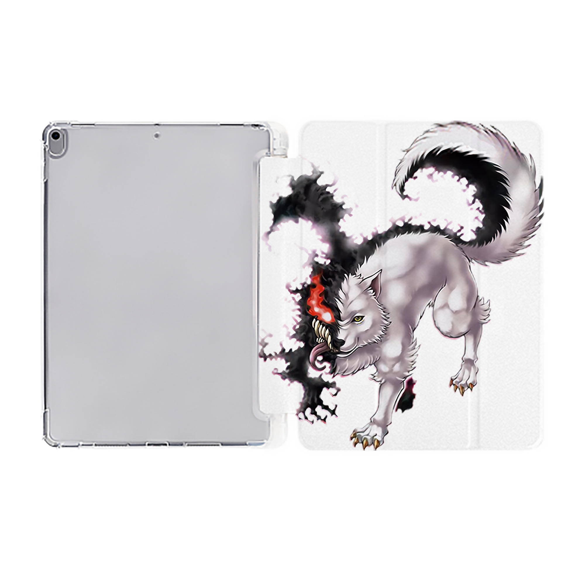 （画像用） 遊☆戯☆王 Yu-Gi-Oh! IPad ケース ペン収納付き 三つ折りスタンド PUレザー×シリコン 対応機種9.5/10.5/10.9インチ